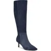 Nine West Kimdee 9x9 Pointed Toe Knee High Boot In Blue