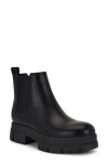 Nine West Kimma 3 Womens Faux Leather Ankle Chelsea Boots In Black/black