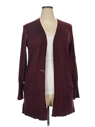 Pre-owned Nine West Kimono In Burgundy