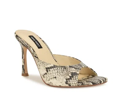 Nine West Kisco Slide Sandal In Animal Print
