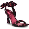 Nine West Kobs Ankle Tie Sandal In Black Multi Hearts