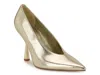 Nine West Lorela Pointed Toe Pump In Gold