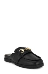 Nine West Kunne Womens Buckle Manmade Mules In Black