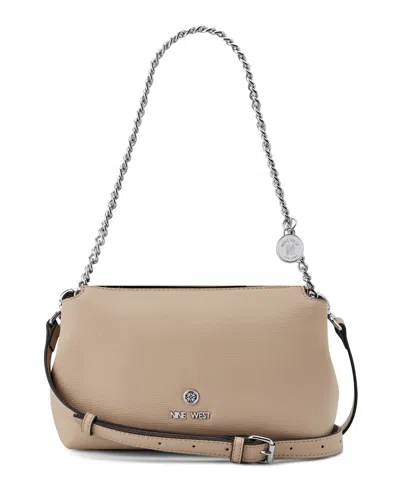 Nine West Kyrie Convertible Crossbody Shoulder Bag In Brown