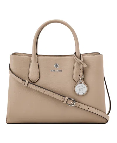 Nine West Kyrie Triple Compartment Satchel Bag In Brown