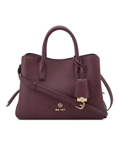 Nine West Lakelyn Triple Compartment Carryall Tote Bag In Purple