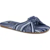 Nine West Lalta Slide Sandal In Blue Multi