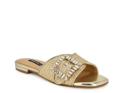 Nine West Laniey Sandal In Gold