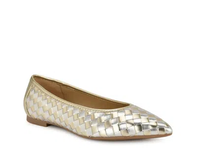 Nine West Largo Flat In White