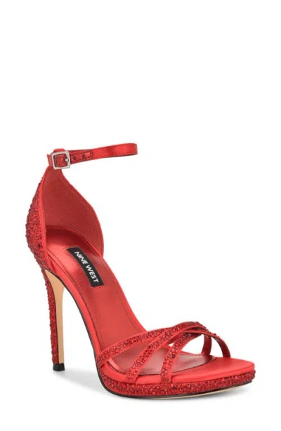 NINE WEST NINE WEST LARTAY PLATFORM ANKLE STRAP SANDAL