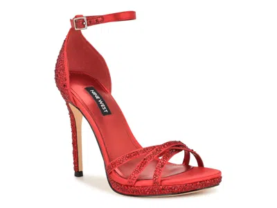 Nine West Lartay Sandal In Red