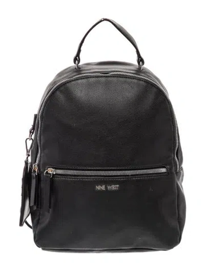 Pre-owned Nine West Leather Backpack In Black