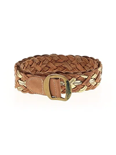Pre-owned Nine West Leather Belt In Brown