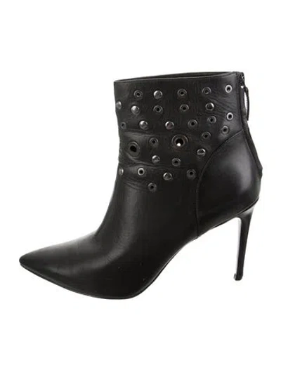 Pre-owned Nine West Leather Boots In Black