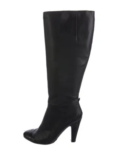 Pre-owned Nine West Leather Boots In Black