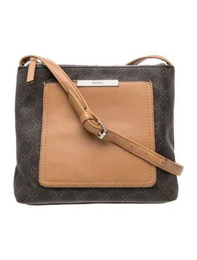 Pre-owned Nine West Leather Crossbody Bag In Neutral