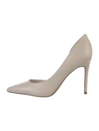 Pre-owned Nine West Leather D'orsay Pumps In Neutrals