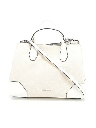 Pre-owned Nine West Leather Satchel In White