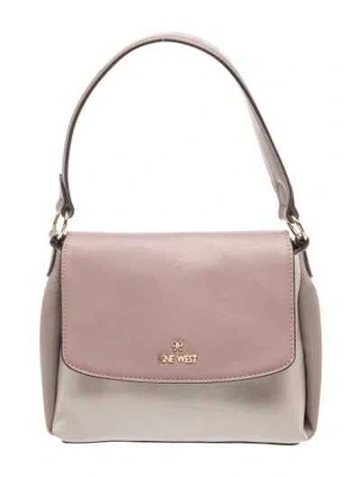 Pre-owned Nine West Leather Shoulder Bag In Brown/neutrals