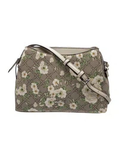 Pre-owned Nine West Leather Shoulder Bag In Neutrals