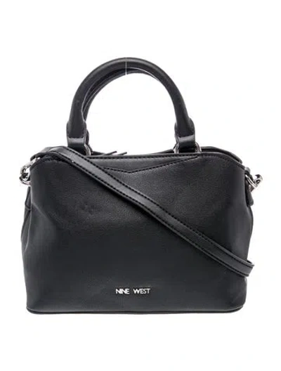 Pre-owned Nine West Leather Top Handle Bag In Blue