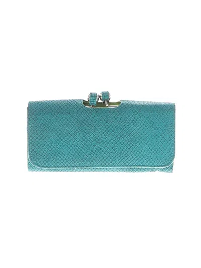 Pre-owned Nine West Leather Wallet In Teal