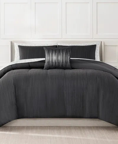 Nine West Lena Bed In A Bag 8-pc. Comforter Set, Queen In Gray
