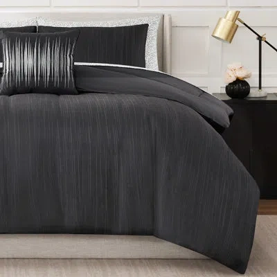 Nine West Lena Bed In A Bag Comforter Set In Charcoal