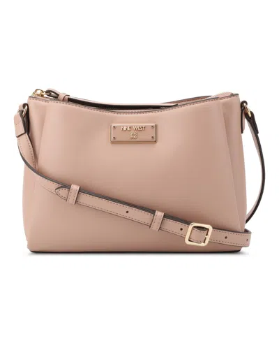Nine West Leonel 3 Comp Crossbody Bag In Blushing