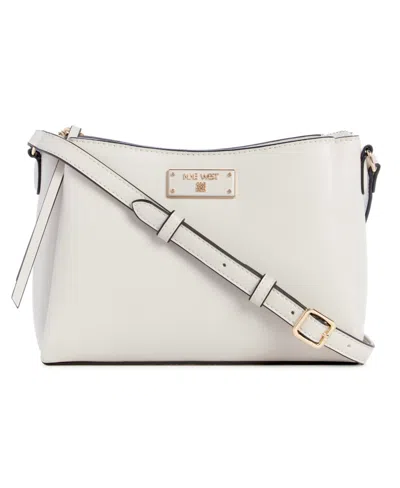 Nine West Leonel 3 Comp Crossbody Bag In Milk