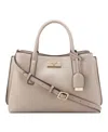 Nine West Leonel 3 Comp Satchel Bag In Pumice