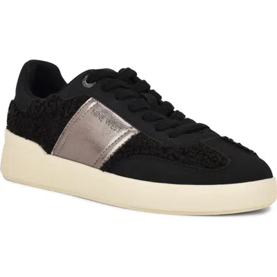 NINE WEST NINE WEST LINEHAN FAUX SHEARLING SNEAKER