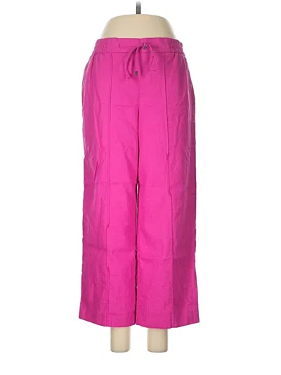 Pre-owned Nine West Linen Pants In Pink
