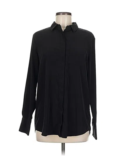 Pre-owned Nine West Long Sleeve Blouse In Black