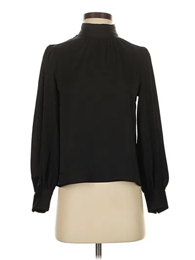 Pre-owned Nine West Long Sleeve Blouse In Black
