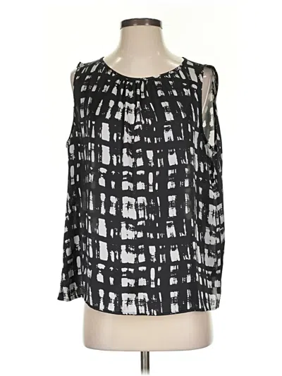 Pre-owned Nine West Long Sleeve Blouse In Black