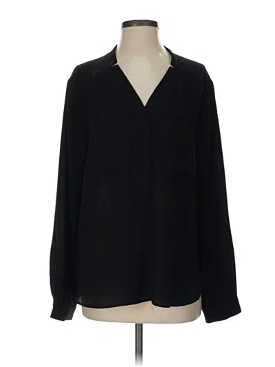 Pre-owned Nine West Long Sleeve Blouse In Black