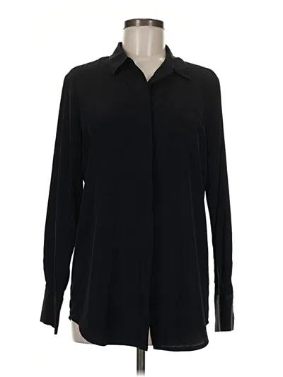 Pre-owned Nine West Long Sleeve Blouse In Black