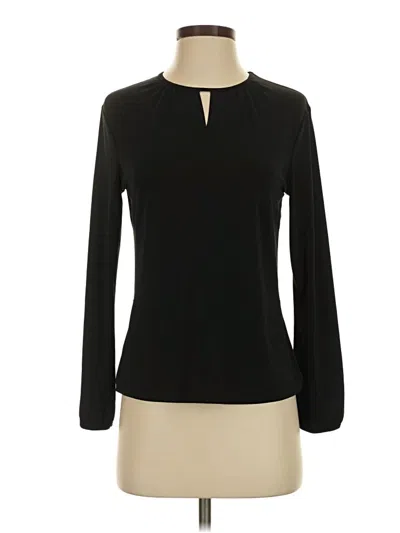 Pre-owned Nine West Long Sleeve Blouse In Black