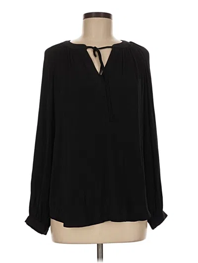 Pre-owned Nine West Long Sleeve Blouse In Black