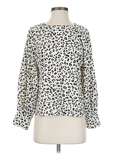Pre-owned Nine West Long Sleeve Blouse In Ivory