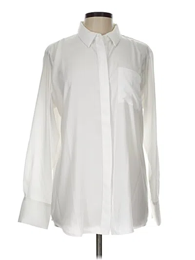 Pre-owned Nine West Long Sleeve Blouse In Ivory