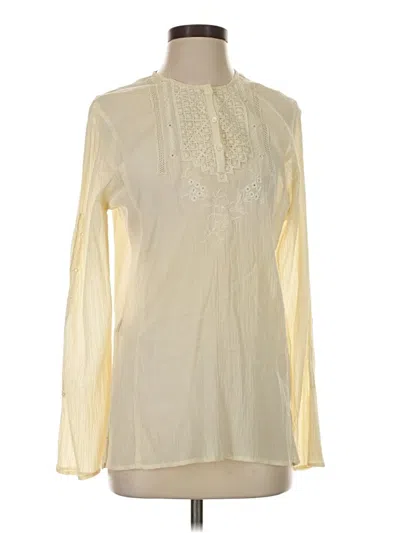 Pre-owned Nine West Long Sleeve Blouse In Ivory