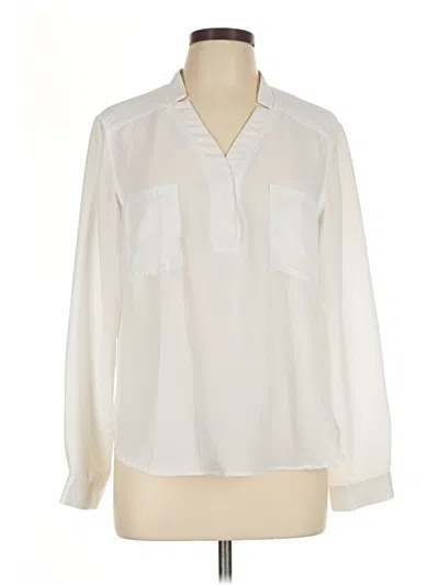Pre-owned Nine West Long Sleeve Blouse In Ivory