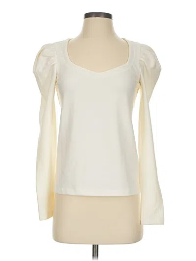Pre-owned Nine West Long Sleeve Blouse In Ivory