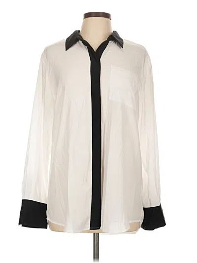 Pre-owned Nine West Long Sleeve Blouse In Ivory