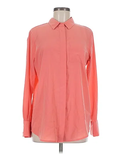 Pre-owned Nine West Long Sleeve Blouse In Orange