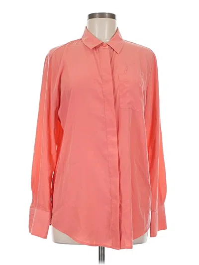 Pre-owned Nine West Long Sleeve Blouse In Orange