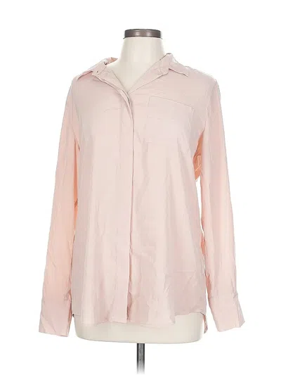 Pre-owned Nine West Long Sleeve Blouse In Pink