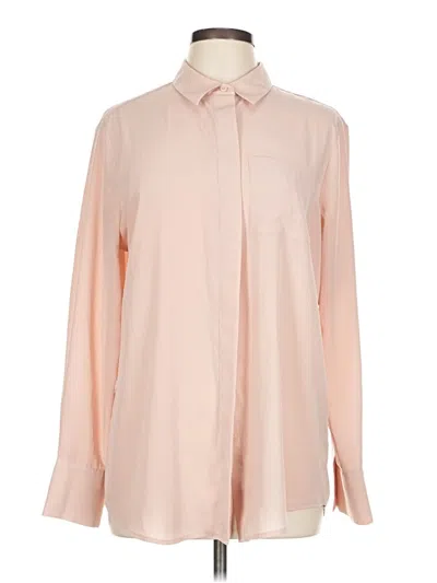Pre-owned Nine West Long Sleeve Blouse In Pink